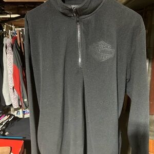 Harley-Davidson Black Quarter-Zip Pullover